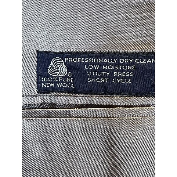 Jos A Bank 48R Gray Blue Red Pinstripe Blazer Casual Sport Coat Jacket Repair - Picture 10 of 16